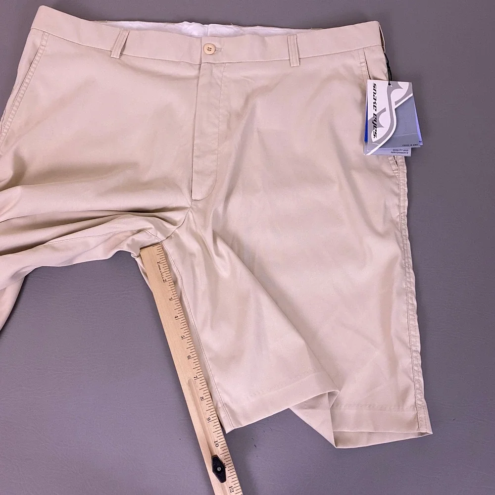 Snake Eyes Golf Shorts Mens Size 42 Khaki Beige Cool & Dry Performance New NWT**